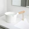 Wood Handle Water Bucket 1.3L Bathroom Bath Tub Sink