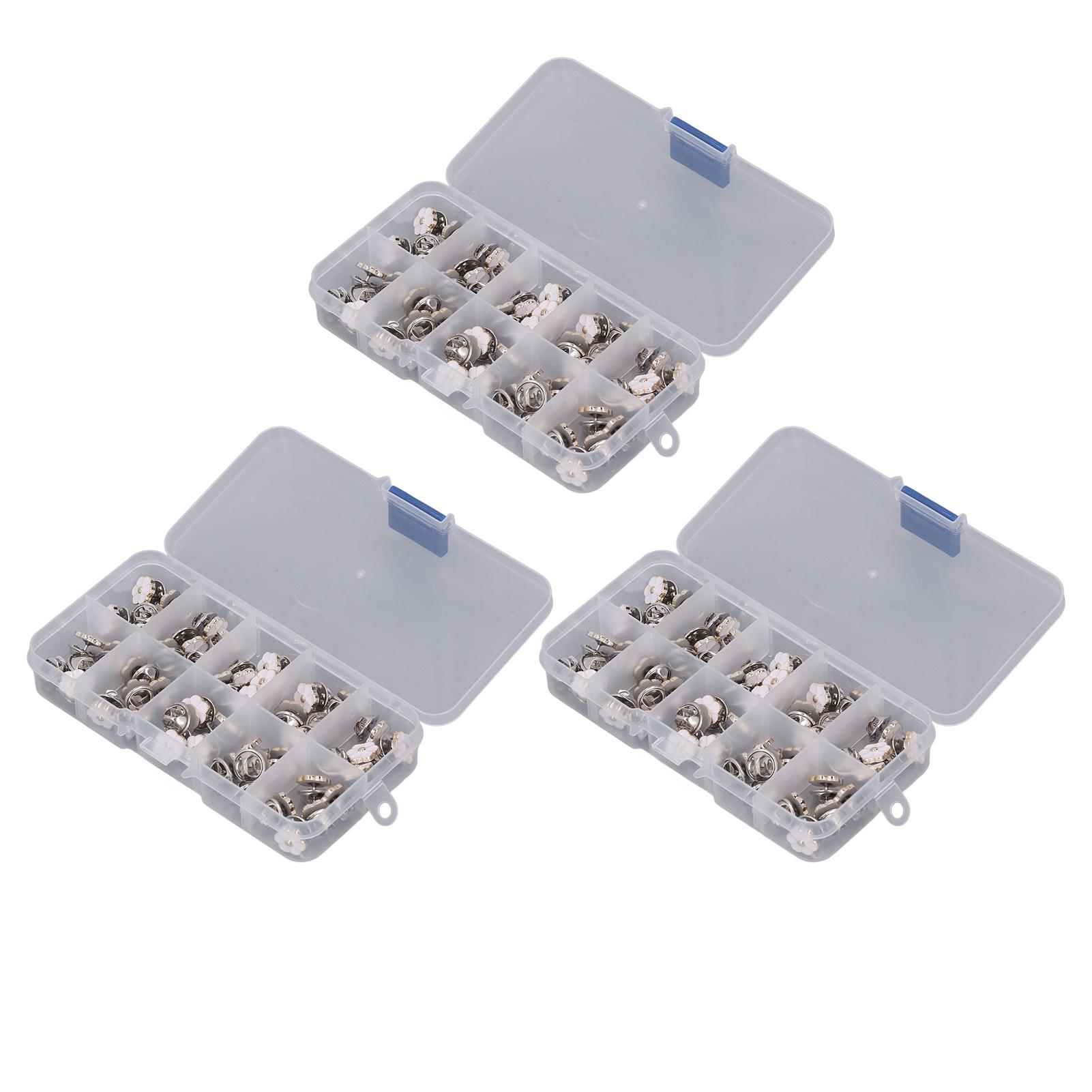 

3 коробки 150 шт. брошь-пуговицы в форме белой ромашки бесшовные съемные декоративные брошь-булавки для