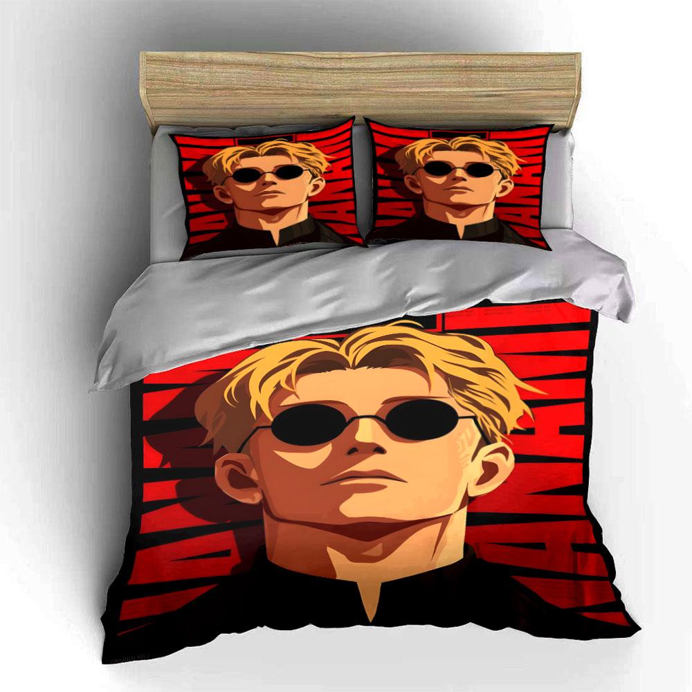 Blond-haired character illustration. Bedding sets Duvet cover sets Duvet covers Pillowcases(1 * Duvet Cover 2 * Pillowcases without duvet insert)