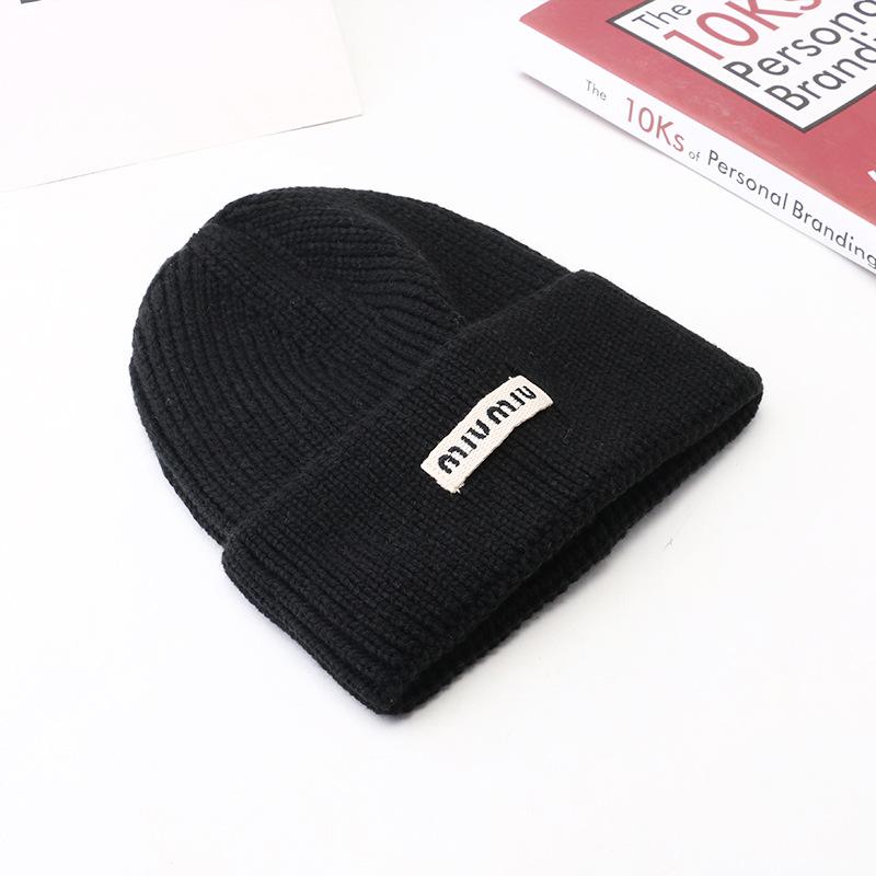 

Winter Big Head Knitted Hat Korean Style Baotou Cold Hat Warm Wool Hat Women Winter Face Small M（56-58cm）