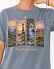 North Carolina Shirt and Kids Tshirt Blue Ridge Mountains Lighthouse Waterfall Scenic Travel Tee Tar Heel State Tank Crop Top