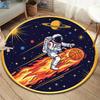 Ridingballsports Round Area Rug,Carpet Rug for Living Room Bedroom Sofa Playroom Decor,Non-slip Floor Mat