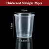 25/50pcs Disposable Transparent Dessert Plastic Cups 160170200ml Outdoor Picnic Birthday Party Supplies Kitchen Tableware Bar