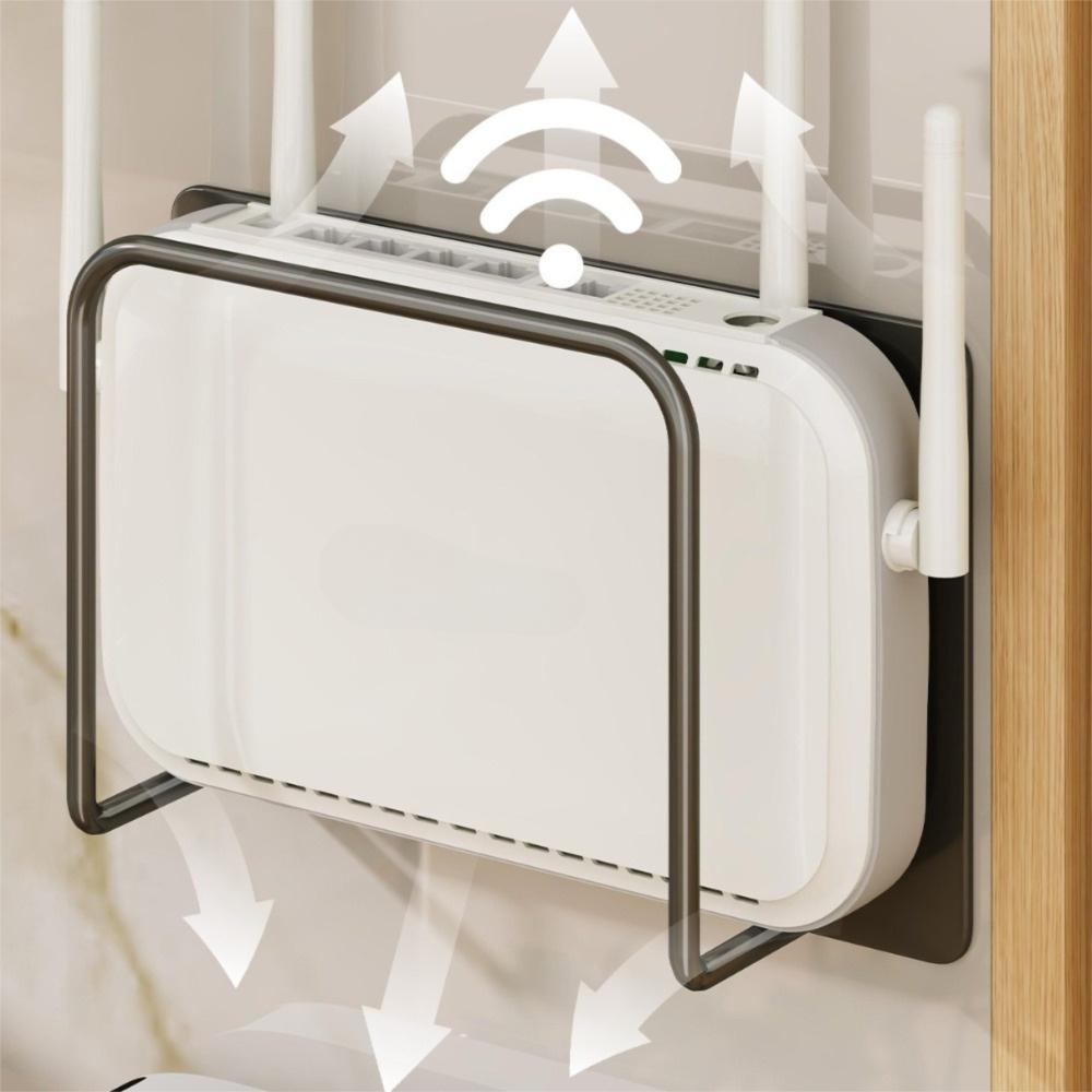 Wall Mount Set-Top Box Storage Rack Space-Saving WiFi Storage Bracket Router Holder  Living Room