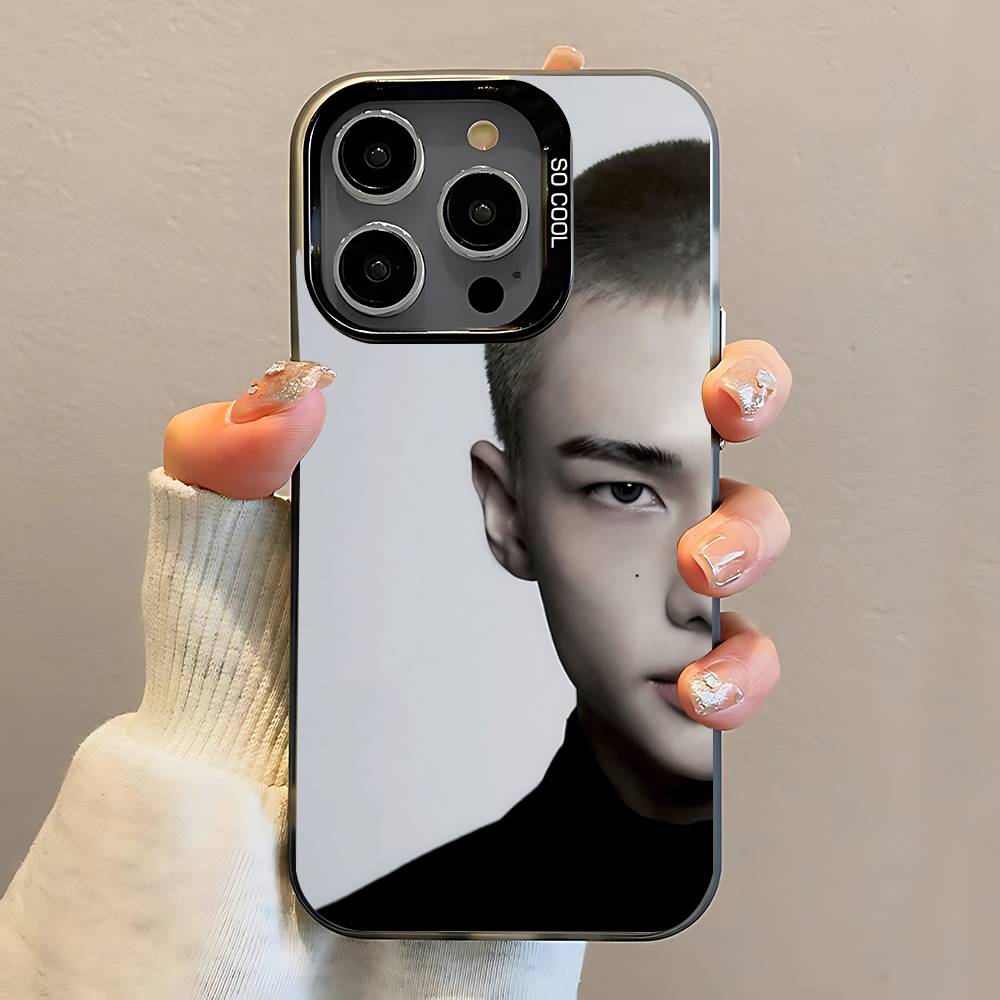 Korea Singer H-Hyunjins Phone Case For iPhone 16,15,14,13,12,11,Pro,Max,Plus,Mini,SE Anti Fall Black Matte Hard Bumper