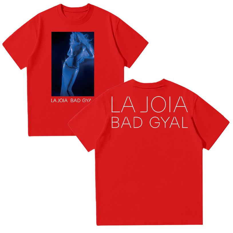 

Rapper Bad Gyal LA JOIA Tee Graphic T Shirts Hip Hop High Quality Cotton Tshirt Trendy Aesthetic Top for Women Unisex Short Sleeve XL