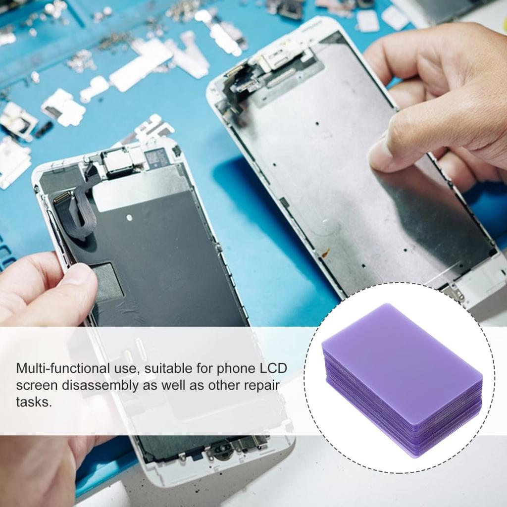 100Pcs Pry Cards for Mobile Phone LCD Screen Repair Durable PVC Opening Tools for Easy Disassembly and Multi-Functional Use