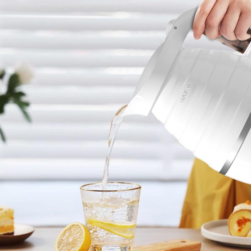 Dual Voltage Silicone Folding Electric Kettle with 24-Hour Insulation
