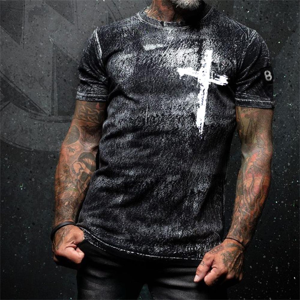 Men's T-shirt Summer 3D Printed Short Sleeve Top Fashion Hip Hop T-shirt Men's Clothing