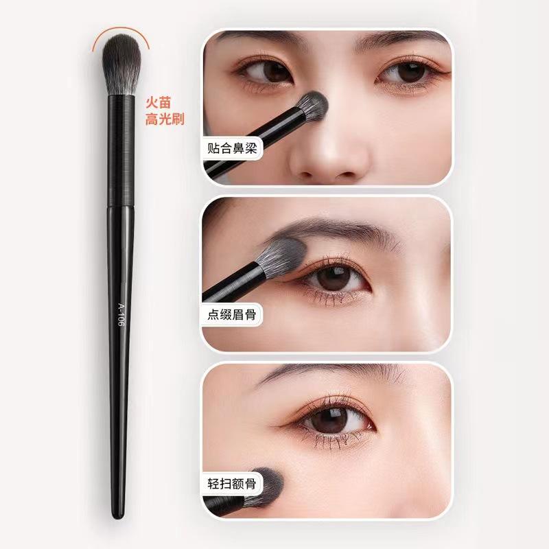 Fingertip Nose Shadow Brush Angled Concealer Highlight Flame Brush Portable Contour Affordable Makeup Brush Blending Shadow Flame Highlight Brush