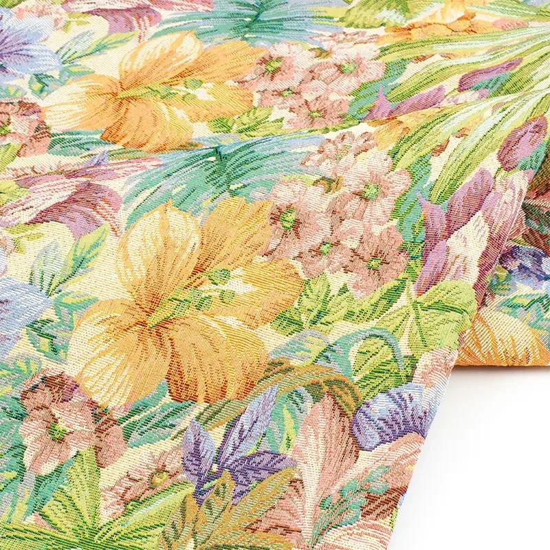 Винтажная жаккардовая ткань Цветочный традиционный китайский дизайн Ткань для DIY шитья одежды Качество Многоцелевой дизайн Рукоделие Новый 50x150cm