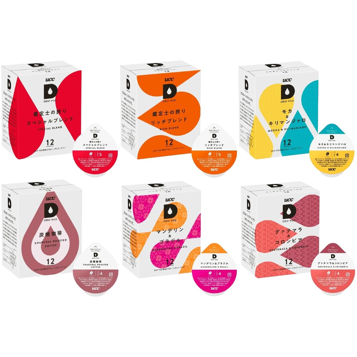 

Набор ассорти для дегустации кофе Drip Pod World (72 кофе, 6 разновидностей) в оригинальной упаковке