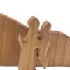 Décoration de Pâques représentant le tombeau vide, un plateau en bois avec la scène de la résurrection de Pâques et la scène de la Nativité de Jésus. Ornement de table.