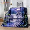 3D-Cartoon-Tiger, Wolf, Löwe, Leopard, Tier, Plüschdecke, Flanelldecke, Überwurf, Decke für Wohnzimmer, Schlafzimmer, Bett, Sofa, Picknick
