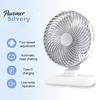 Small Table Fan Portable Desk Fan, Air Circulating 3 Speed Quiet Personal Electric Cooling Adjustable Tilt Head for Office Dorm Kitchen