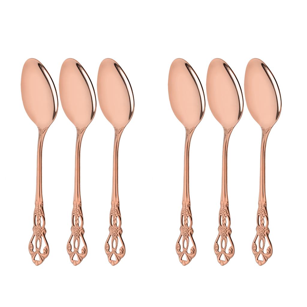 6/8/32Pcs Western Edelstahl Besteck Set Rose Gold Geschirr Küche Geschirr Messer Gabeln Löffel Utensilien