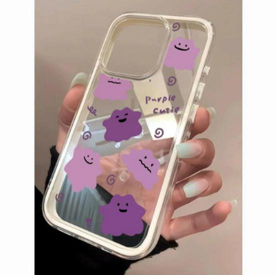 

Purple Little Ghost 2-in-1 Soft Case for Apple iPhone 13-17 Pro Max Apple 12