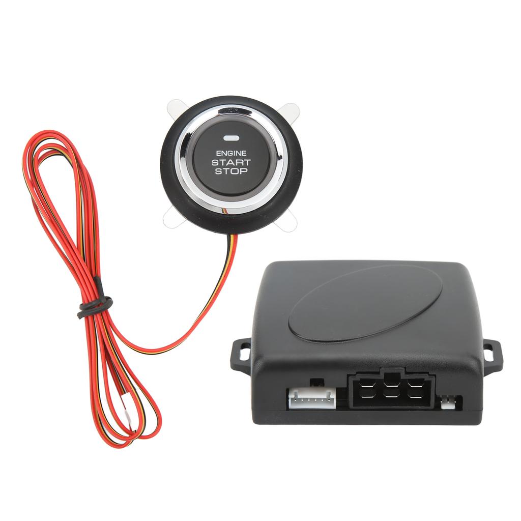 Smart Push To Start Ignition Kit Engine Start Stop Button System Universal for DC 12V Vehicles
