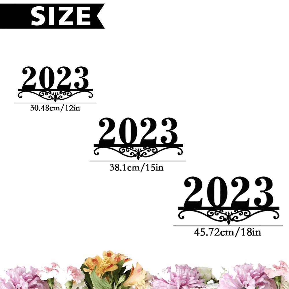 Metal Address Sign Large Custom House Number Plate Modern Wall Decor Outdoor