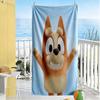 Happy Animal Adventure Beach Towel Super Soft Microfiber Quickdry Fabric Comfortable Lightweight Suitable for Swimming, Gym, Camping, Yoga Vacation