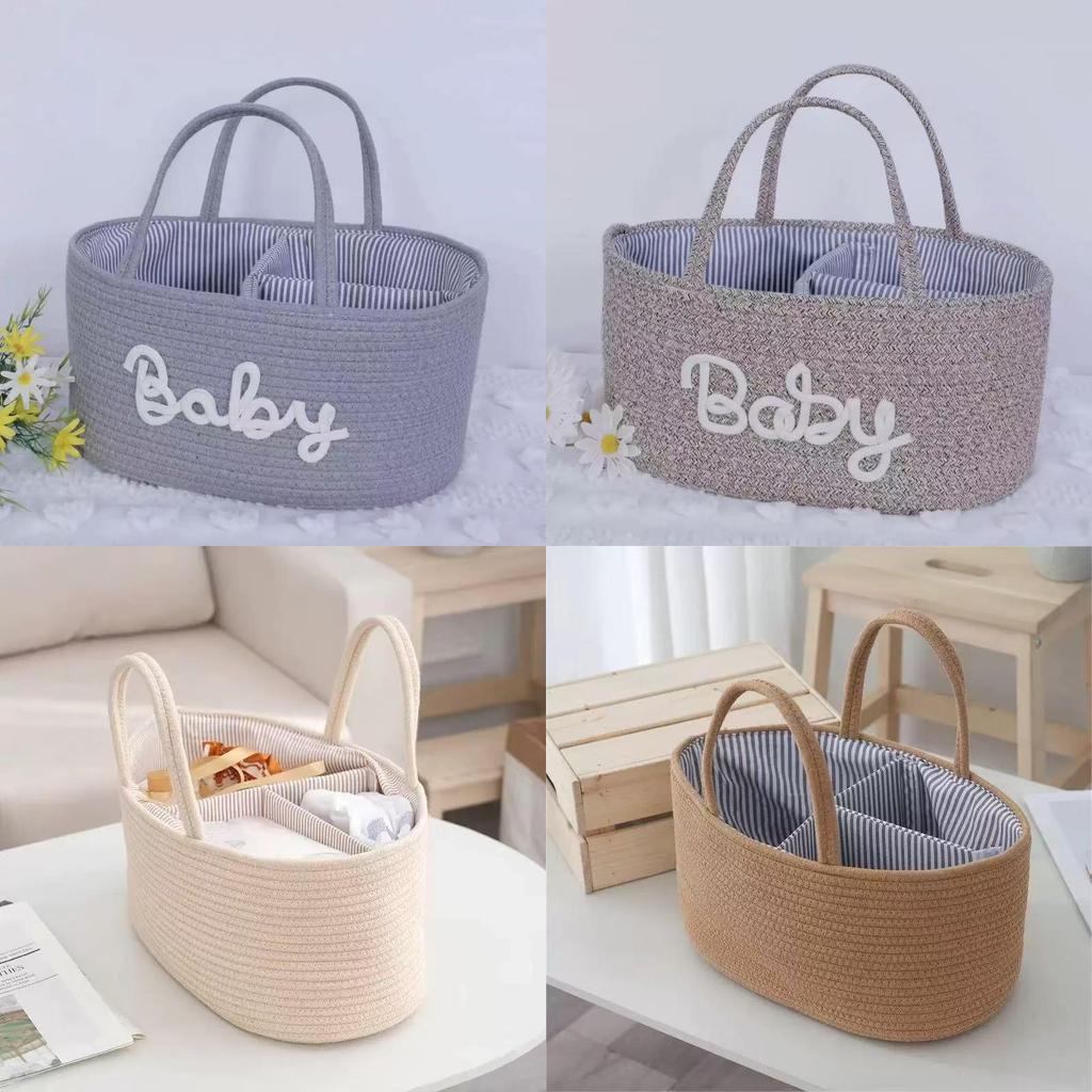Cotton Rope Storage Basket With Removable Liner For Toy Organization And Laundry Use