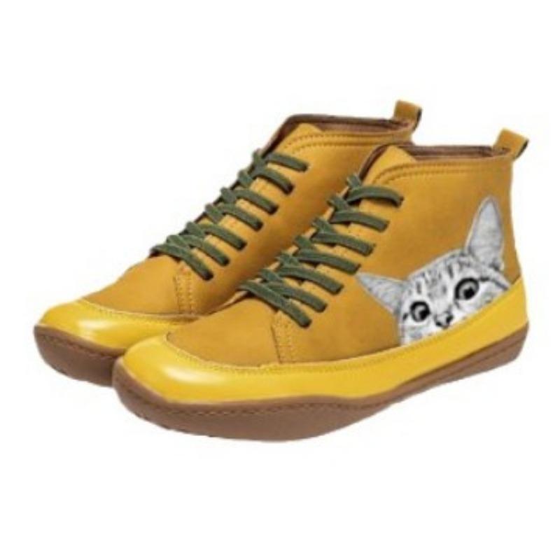 Rint T Series Oot Print Cat, Comfortable Large Size Flat Boots