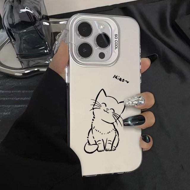Color Case For iPhone 16 15 14 13 12 11 Pro X XR XS Max 7 8 Plus SE 2023 2022 2020 Shockproof Cover Cartoon Fundas