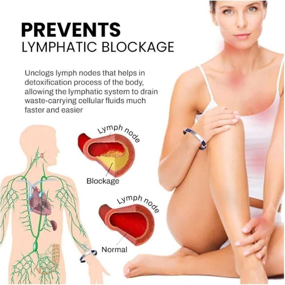 Boosts Metabolism Wristband Waterproof Ion Therapeutic Lympunclog Wristband