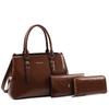 European and American Fashion Trend Three-piece Mother-child Bag New Simple Texture One-shoulder Hand Crossbody Women's Bag