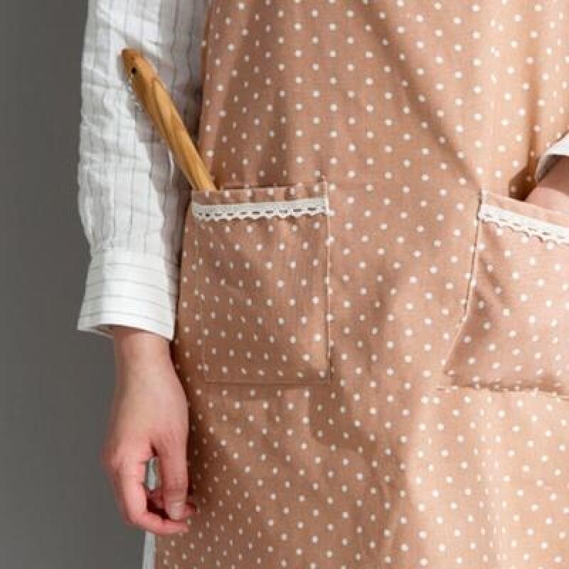Lovely Mini Dot Apron Pink