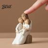 Resin Family Love Statue Mother Holding Baby Figurine for Bedroom Desk Healing Home Ornament Heartwarming Decor Ornament Gift New Mom Shower