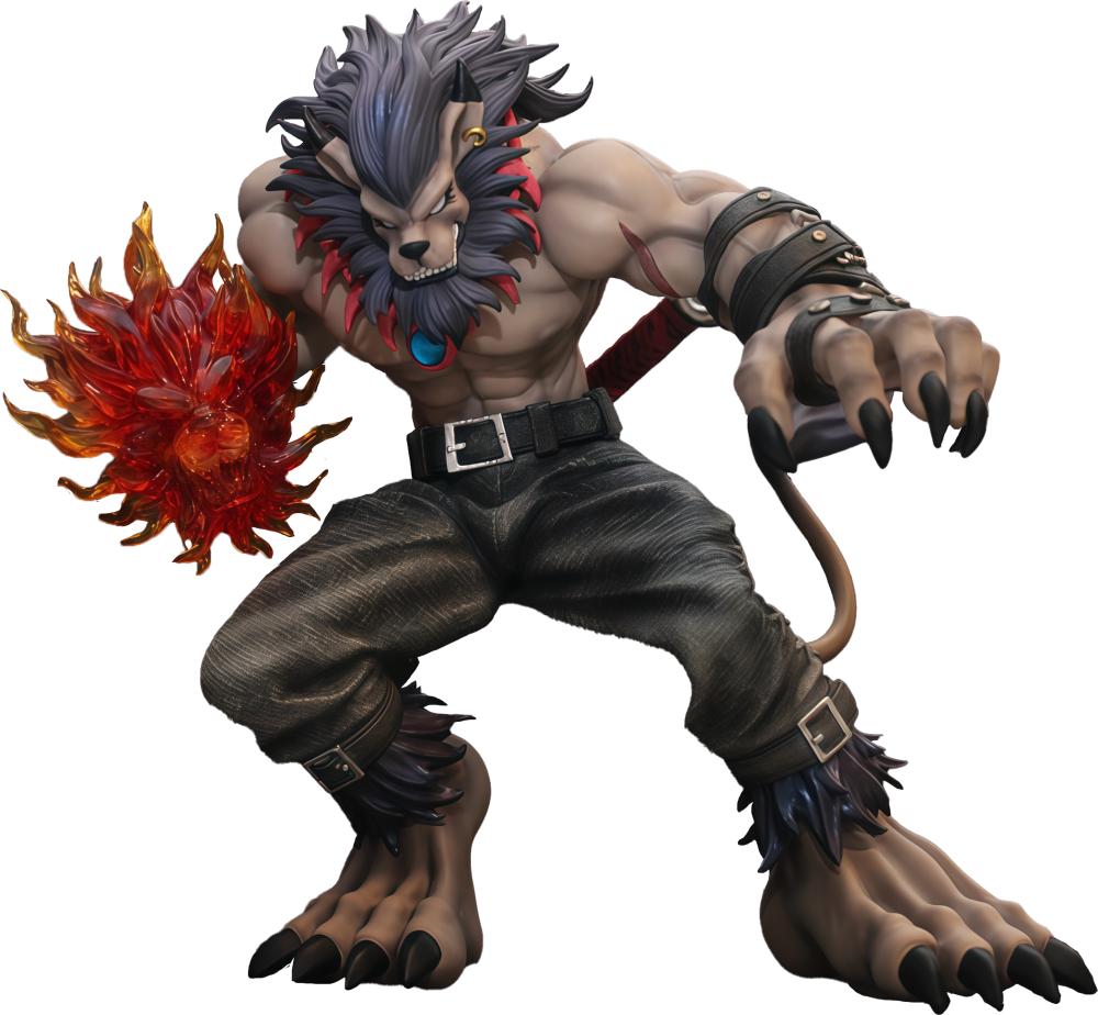 Soar Studio Digimon Leomon Fully Painted PVC Statue - Premium Anime Figure Collectible Display Model for Digimon Fans