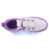Kid's Rotating Button Wear Quick Four Wheel Running Shoes with Wheels Sports Shoes USB Charging LED Light Sports Shoes Girls Roller Skates
