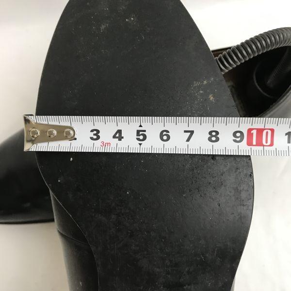 SEKAICHO Leather Plain Toe Dress Shoes 24.5 Black vintage(USED)