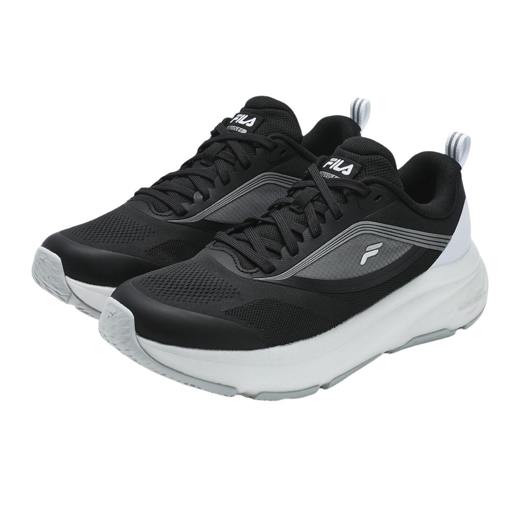 Fila Nuvole 2 Versatile Soft Sole Fabric Shock Absorbing Durable Mid-Top Running Shoes Women Sneaker Black A12W421112FBK