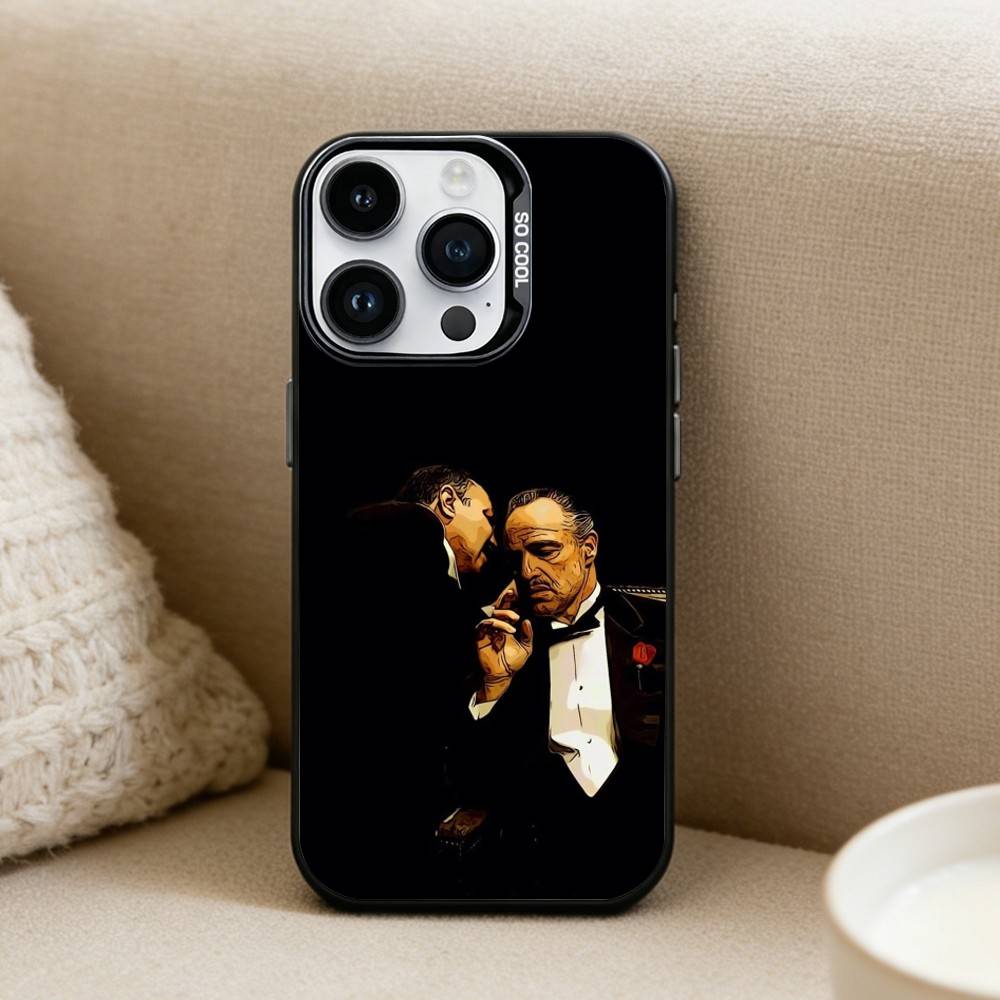 

TV T-The GoD-Dfather Phone Case For iPhone 16,15,14,13,12,17,Pro,MAX Black Matte Shockproof Cover iPhone12PROMAX