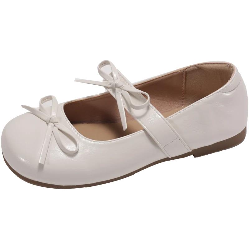 Móda Francouzský Vintage Mašle Ploché Jednoduché Boty Mělký Výstřih Nové Všestranné Nazouvací Mary Jane Dámské Boty