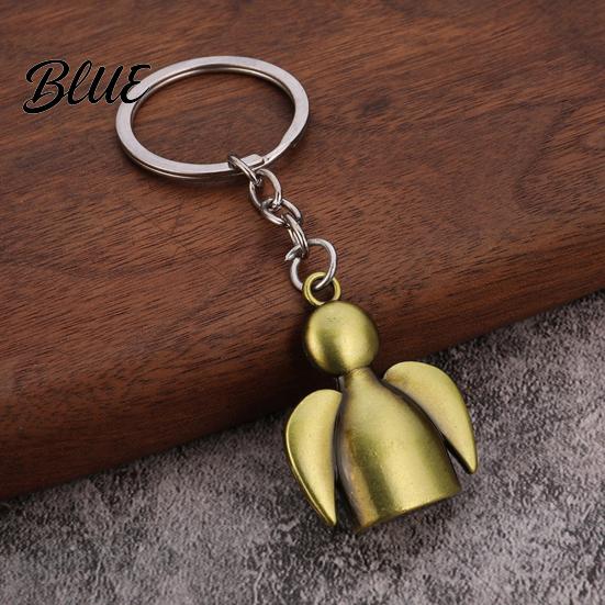 Zinc Alloy Pendant Angel Keychain for Backpacks Shape Metal Car Bag Accessory Key Ring Pendant Schoolbag Handbag Charm Decoration Accessories