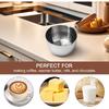 Stainless Steel Hot Oil Pan With Wooden Handle Breakfast Pot Milk Pan Small Saucepan For Making Sauces Reheating Soup Heating Milk(500ml)