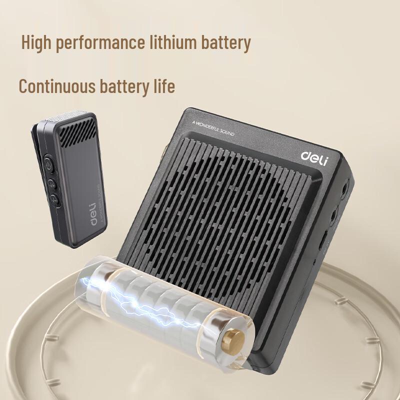 Deli LT920J 13W Clip-on Portable Voice Amplifier CN plug (adapter included)