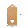 Round Kraft Paper Hang Tags for Halloween, Christmas, and Thanksgiving - Blank Black and White Handmade Labels