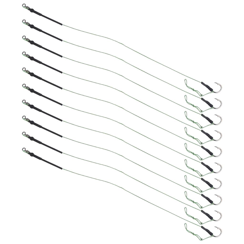 5 Set Carp Fishing Hair Rigs Line Metal Hooks Bait Wire Hook Rigs Fishing Accessory8#