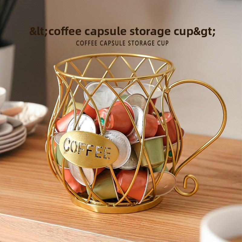 Home Coffee Shop Front Open Coffee Capsule Organiser
