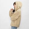 MLB New York Yankees Velvet Jackets Unisex Sandy Brown Hooded Moderate 3AJPF3216-50SAS