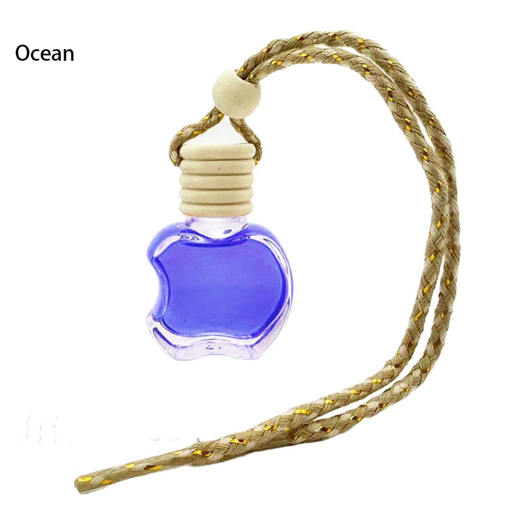 Car Hanging Glass Bottle Air Freshener Empty Bottle Aromatherapy Pendant Diffuser Auto Rearview Mirror Car Air Freshener