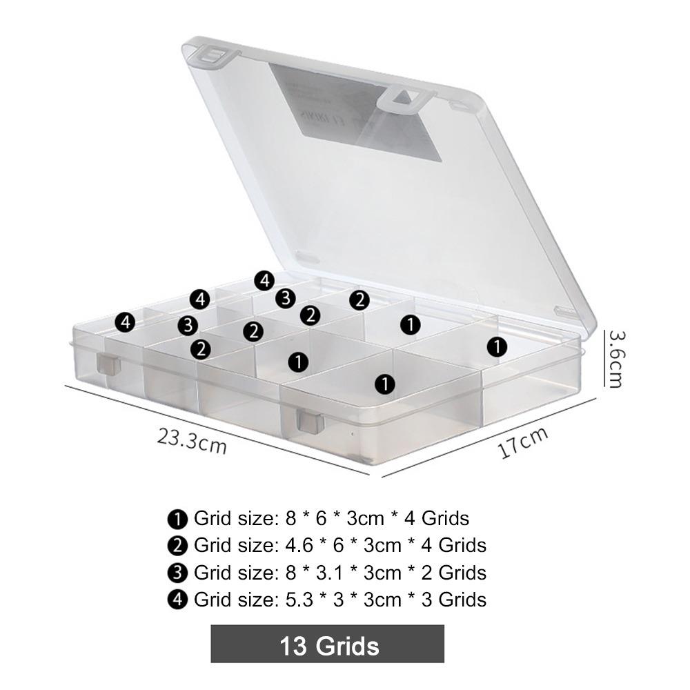 Large Capacity Jewelry Storage Box Clear Earrings Storage Containers Organizer Box Craft Jewelry
