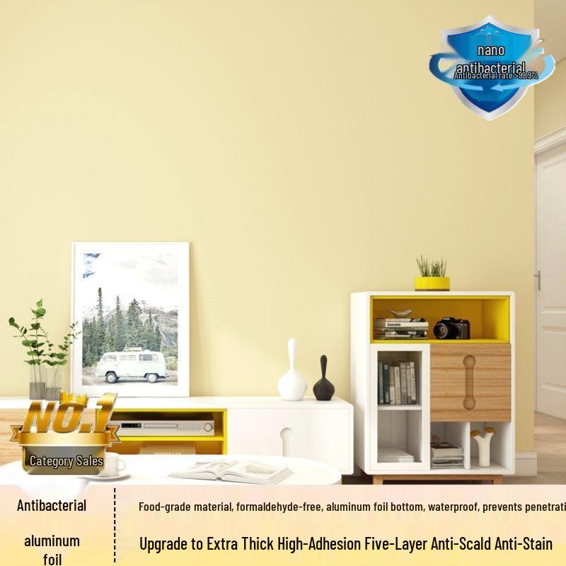 Waterproof Moisture-proof Zero-Formaldehyde Thickened Self-adhesive Wallpaper for Bedroom, Living Room, Mother and Baby.