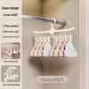 Multi-Clip Socks and Underwear Drying Rack for Balcony or Wardrobe Use