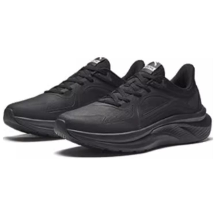 Anta Feihong Fabric Slip Resistant Abrasion Resistant Low Top Running Shoes Men's Black 912445507-4
