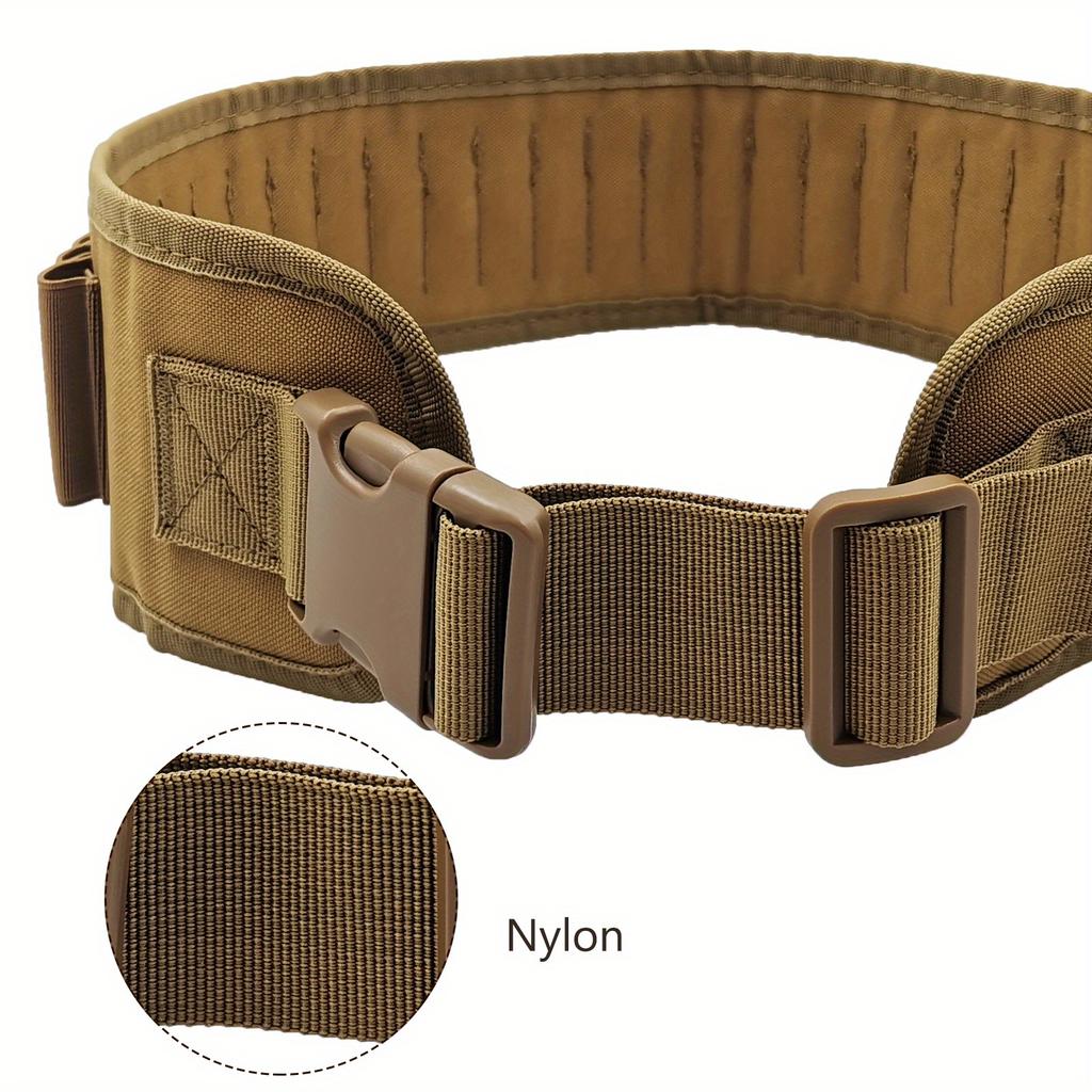 Outdoor Hunting Belt Multi-Function Buckle Nylon Belt Hunting Adjustable Quick Release Buckle Outdoor Hunting Thickened Widened Waistbands